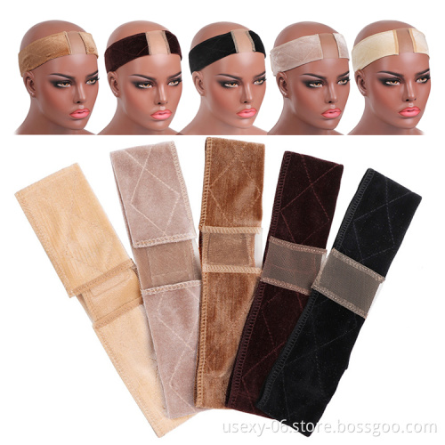 Black Beige Skin Color Wig Headband With Lace New Wig Accessories Velvet Wig Grip Headbands
